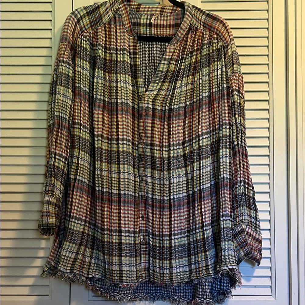 Free People Button-Up Women's Top